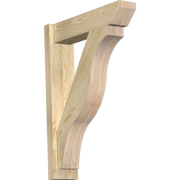 Ekena Millwork Funston Slat Rough Sawn Outlooker, Douglas Fir, 6"W x 24"D x 32"H OUT06X24X32FST06RDF - main